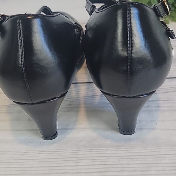 Beacon Angel Steps Willow pumps in pu patent leather black Women's Size 8W - Picture 5 of 10